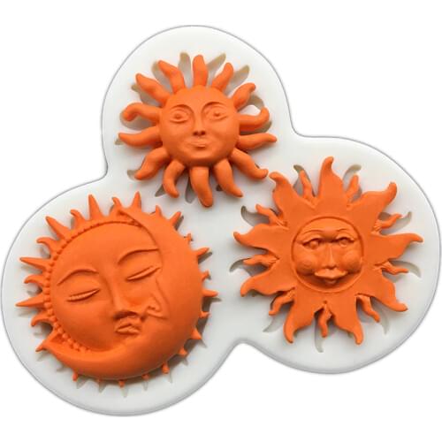 Sun Silicone Sugarcraft Mold Fondant Cake Decorating Tools Cupcake Chocolate Baking Molds