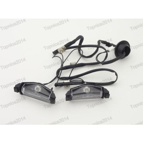 1Pair Rear Bumper License Plate Lamps Lights For Mazda2 2008-2015