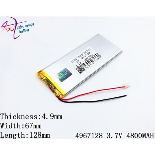 Best battery brand 1PCS Sell like hot cakes 4967128 3.7V 4800MAH Universal Li-ion battery for tablet pc 7 inch 8 inch 9 inch