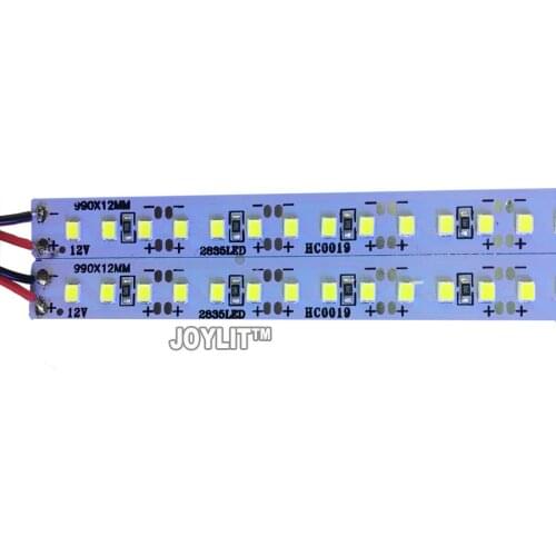 100pcs/lot Super Brightness 7000k 10000k DC12V 1.5A 144leds SMD 2835 LED Hard Rigid LED Strip Bar Light for Cabinet