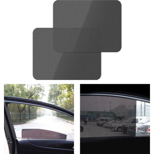 2x Car Auto Side Window Mesh Film Windshield Sun Shade Sticker Protector New