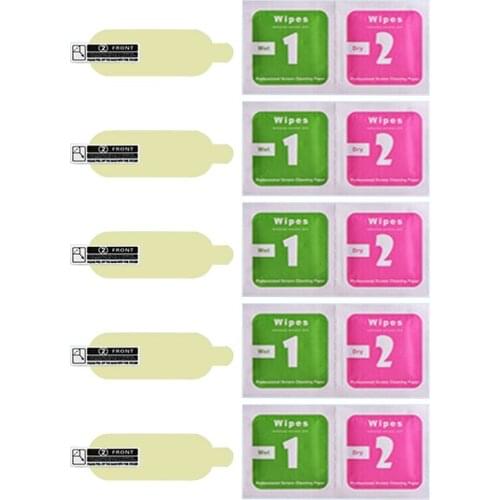 5PCS TPU Nano Full Cover Screen Protector Film for Xiaomi Mi Band 5 Smart Wristband Bracelet Protective Glass Films