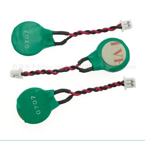 50PCS/LOT ML1220 ML 1220 Rechargeable 3V CMOS RTC Battery w/ Cable BIOS Backup