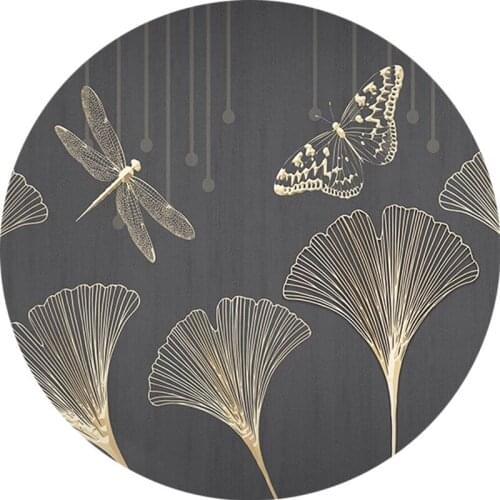 5D DIY Diamond Embroidered Full Circle Diamond Mosaic Ginkgo Leaf Butterfly Full Square Diamond Painting Cross Stitch Kit Gift