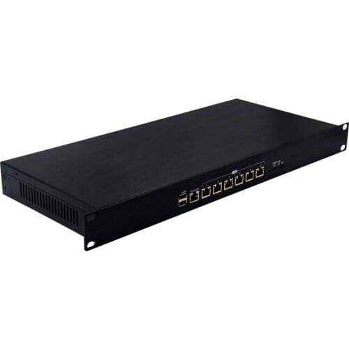 6 LAN firewall router industrial mini itx computer pc with intel J1900 processor support by-pass