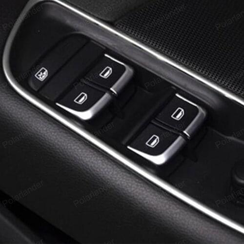 7 PCS Door Window Lift Switch trim Cover stickers Interior accessories For A/UDI A1 A3 8V A4 B8 A6 C7 Q3 Q5 Car Styling