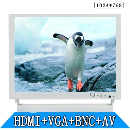 8 inch industrial safety monitoring computer LCD monitor display BNC AV VGA HDMI metal