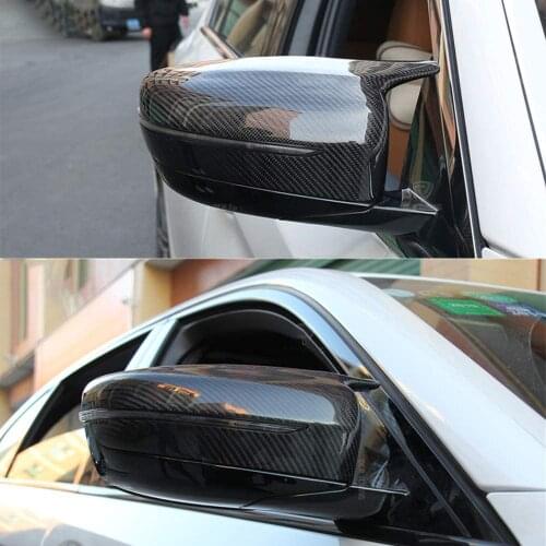 For BMW 5 Series G11 G12 G30 G38 Car Side Rear View Mirror Cover Carbon Fiber Replacement Rearview Mirror Cover 2017 2018 2019