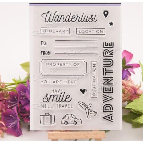 Travel Transparent Clear Stamp/Seal for DIY scrapbooking/photo album Decorative clear stamp A1120