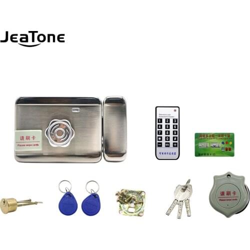 JeaTone Electric Lock to build your video intercom system, support remote control, card unlock
