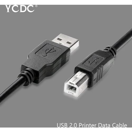 1m 1.8m 3m 5m Printer Cable USB 2.0 A Male To B Male High Speed Scanner Printer Cord For Arduino Samsung Fujitsu Epson Canon