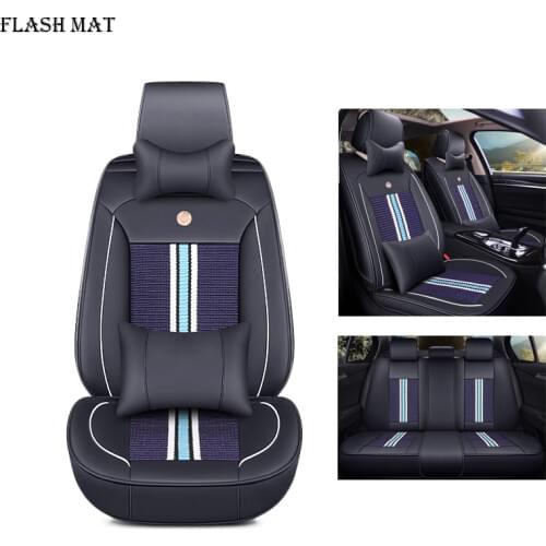 Ice silk car seat cover for ford fiesta ranger fusion focus 2 mk2 mondeo mk3 mk4 kuga car accessories