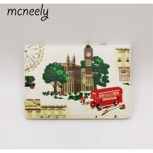 Mcneely 2018 hot mens passport cover for traveling documents, womens credit card holder for visiting cards and travel passport