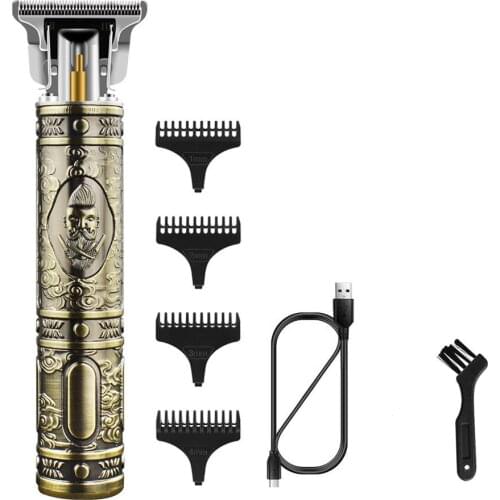 2021 New USB Mens Electric Hair Clipper Rechargeable Electric Razor Beard Barber Shop Hair Retro Cutting Machine