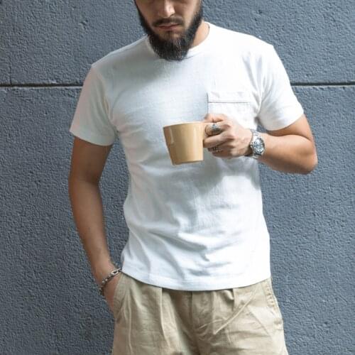 Bronson Solid Pocket T-Shirts Athletic Fit Mens Crew Neck Tee Shirts