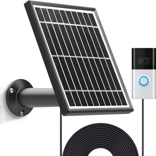Solar panel for Ring Video Doorbell 2, 3.5W Output, 360 Aluminum Alloy Bracket