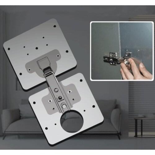 Hinge Repair Plate Stainless Steel Fixing Plate For Kitchen Cabinet Furniture Drawer Window Wood Door Home Hardware Accessories