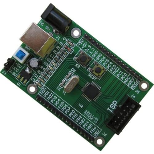 ATMEGA48 development board 5V/3.3V AVR learning board AVR minimum system free USB power supply cable