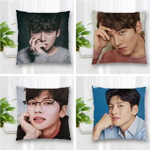 Hot Sale Custom Decorative Pillowcase Ji Chang Wook Square Zippered Pillow Cover Best Nice Gift 20X20cm 35X35cm 40x40cm