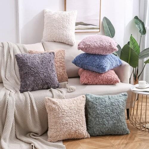 Nordic Luxury Decorative Cushion Cover Pillowcase Solid Color Pillow Case for Sofa Office Home Decor Throw Pillows Cover 50x50cm