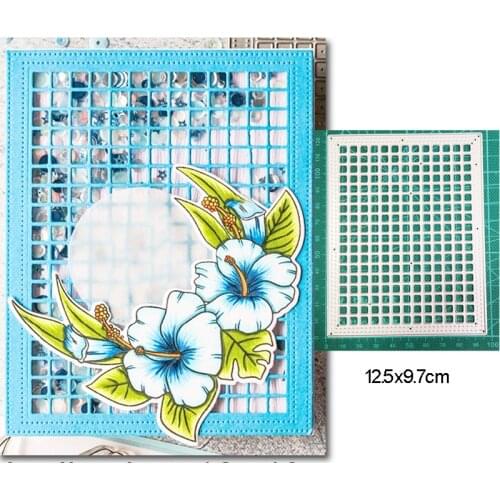 Christmas Grid Frame Metal Cutting Dies Stencils dies for DIY Scrapbooking dies Decoration Album Paper Craft dies Embossing Dies