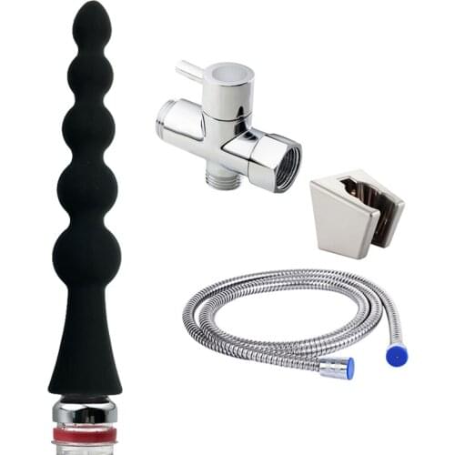 Wetips Enema Silicone Nozzle For Anus Shower Toilet Enema Shower Head Anal Hose Cleansing Shower Head Anal Douche Cleaner