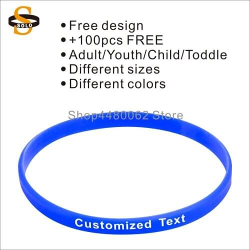 200pcs/lot 6mm Width Good Quality Curved Text Rubber Silicone Bracelets Printing Logo For Christmas Gift