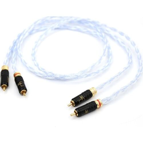 Pair Nordost RCA Auido Interconnect Cable With WBT-0144 Plugs Connector
