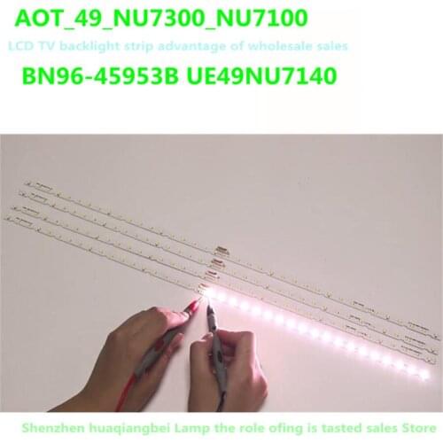10pcs/lot LED Backlight Strip for Samsung UE49NU7670 UE49NU7140 UE49NU7100 BN61-15483A BN96-45953A 45953B LM41-00630A 00557A