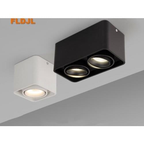 Dimmable Surface Mounted LED Downlights 10W15W20W30W COB LED Ceiling Spot Lights AC110-220V LED Ceiling Lamp Indoor Lighting