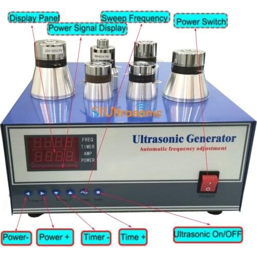 Ultrasonic Transducer Driver 900W Generator Included Ultrasonic Transducers For Ultrasonic Cleaner