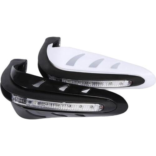 1Pair Motorcycle LED Hand Guard Universal Hand Guards Motor accessories Handlebar Hand Protector with LED Light Handguards