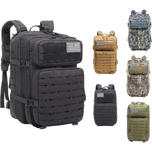 Military Tactical Backpack Large Army Assault Pack Molle Rucksack Outdoor Waterproof Hiking Hunting Travel Camping Bag