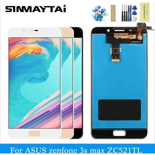LCD for ASUS ZenFone3s max ZC521TL X00GD digitizer assembly touch screen replacement black lcd display for ASUS 3s max ZC521TL