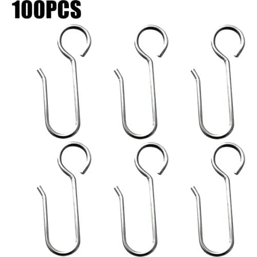 100pcs Multipurpose Hanging Pot Steel Pan Kitchen S Shaped Hook Storage Hanger Plants Jewelry Home Closet Clothing Organizer