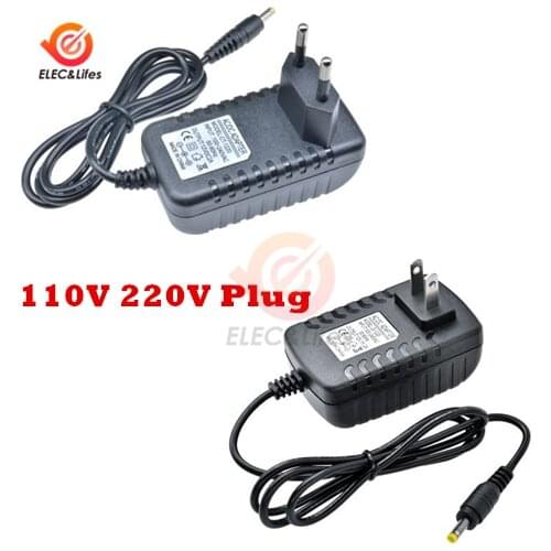 100-240V AC To DC 12V 2A Power Adapter Supply Charger Adaptor EU US Standard Plug 4.0mm*1.7mm for Switching LED Strip Light Lamp