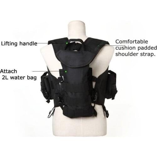 BDU Navy Seals Tactical Vest Fit Molle Water Bag Airsoft Hunting Vest Military Combat Uniform Shooting Vest
