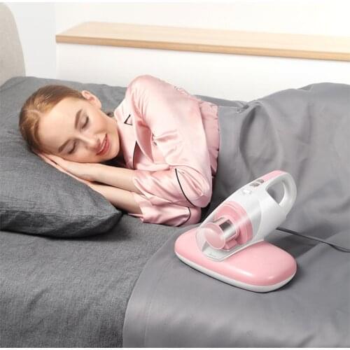 Handheld Dust Mites Vacuum Cleaner Portable Strong Suction Dust Mite UV Vacuum Cleaner 100% Mite Removal Rate Visible Dust Box