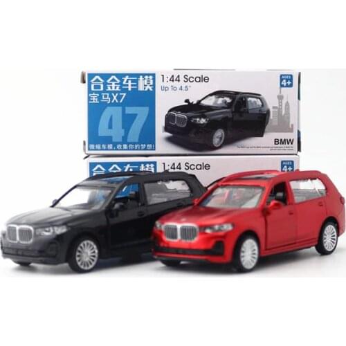 CAIPO 1:44 BMWX7 X7 SUV Alloy Pull back Toys Car Model Vehicles