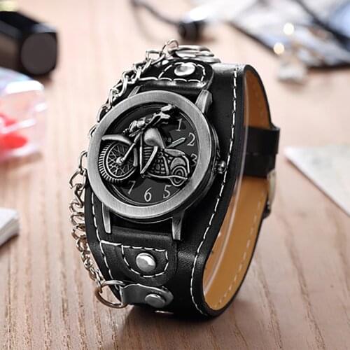 Handsome Cool Retro Chain Can Be Flipped Belt relogio masculino Quartz Men Women Embossing Watch For Gift Drop Shipping Q