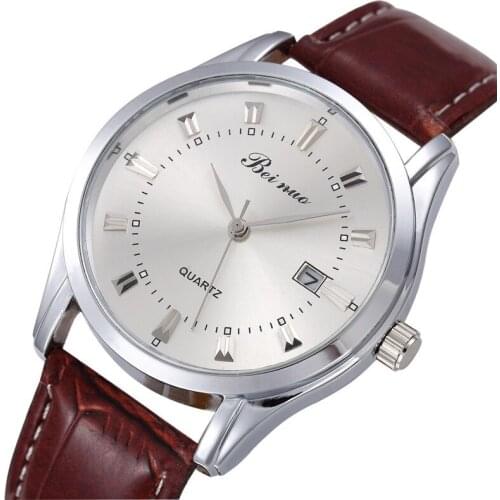 New Watch For Men Luxury Business Quartz Mens Calendar Watches Mens Fashion Alloy Dial Clock Top Brand Male Gifts Montre Homme