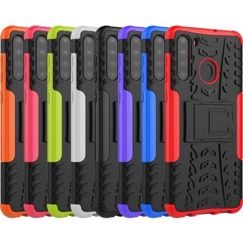 10pcs/Lot Hybrid Rugged Phone Case For Samsung Galaxy A51 A71 M11 A11 US A41 M31 M30S A21 EU Hard PC TPU Silicone Armor