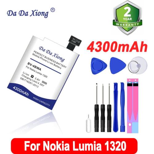 Da Da Xiong high capacity 3950mAh BV-4BWA BV4BWA BV 4BWA Li-ion Phone Battery for Nokia Lumia 1320 Phone battery
