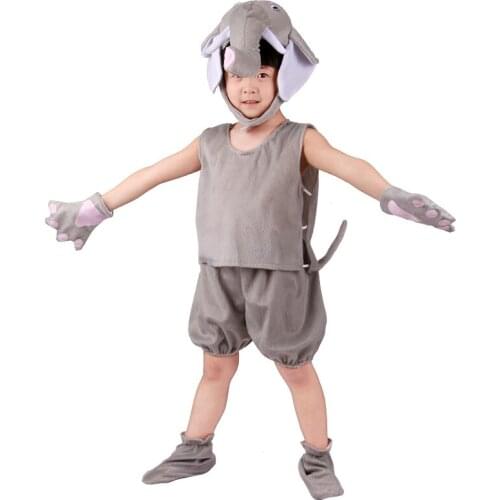 Baby Children Kids Animal Costume Cosplay Dalmatian Elephant Halloween Animals Costumes Jumpsuit For Boy Girl Dress