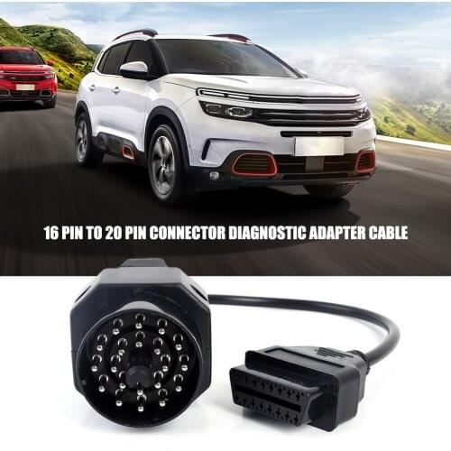 OBD2 16 Pin To 20 Pin Connector Diagnostic Adapter Cable For BMW E36 E46 E38 E39 E53 X5 Z3 Car Electronics
