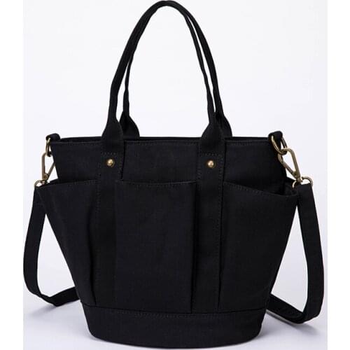 Canvas bag in bag simple storage bag inner bag finishing bag clutch