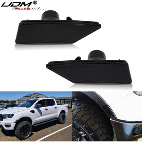 IJDM Front Bumper Side Marker Lamps Housings for 2019-2021 Ford Ranger Turn Signal Light,Replace OEM Amber Sidemarkers