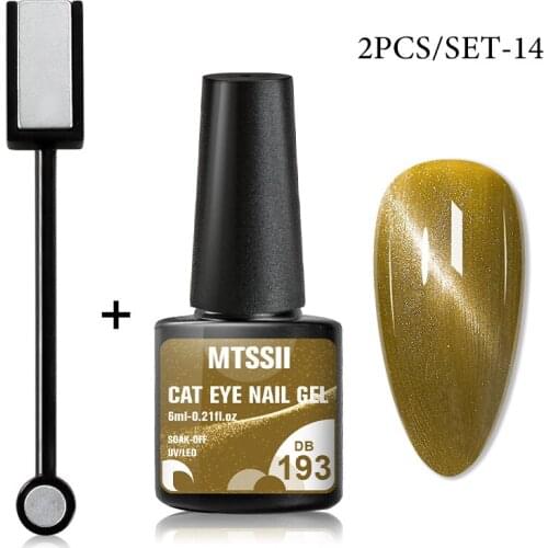 2/3PCS Cat Eye Magnetic Gel Polish Set Magnet Nail Gel Soak Off UV LED Set For Manicure Base Top Gel Hybrid Varnishes For Nails
