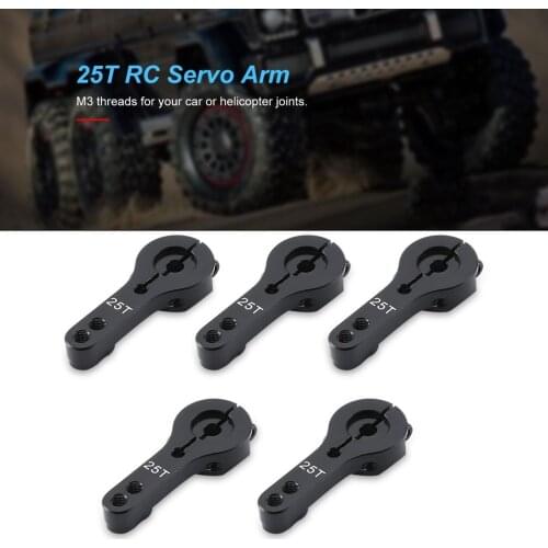 5pcs 25T Metal Servo Rocker Metal RC Servo Arm Aluminum RC Model Set For Futaba For Savox For Xcore For HL For HSP