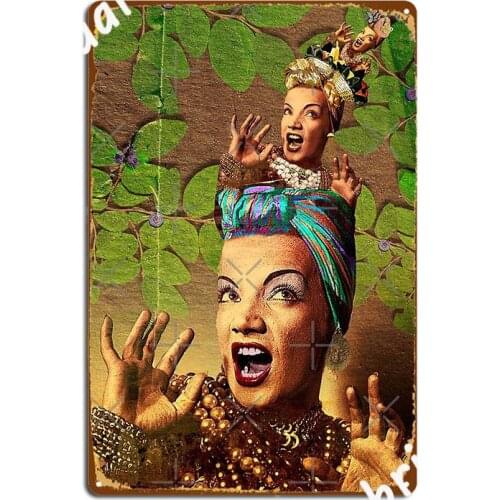 Miranda Carmen Is A Matryoshka Poster Metal Plaque Wall Mural Custom Wall Decor Bar Cave Tin Sign Poster